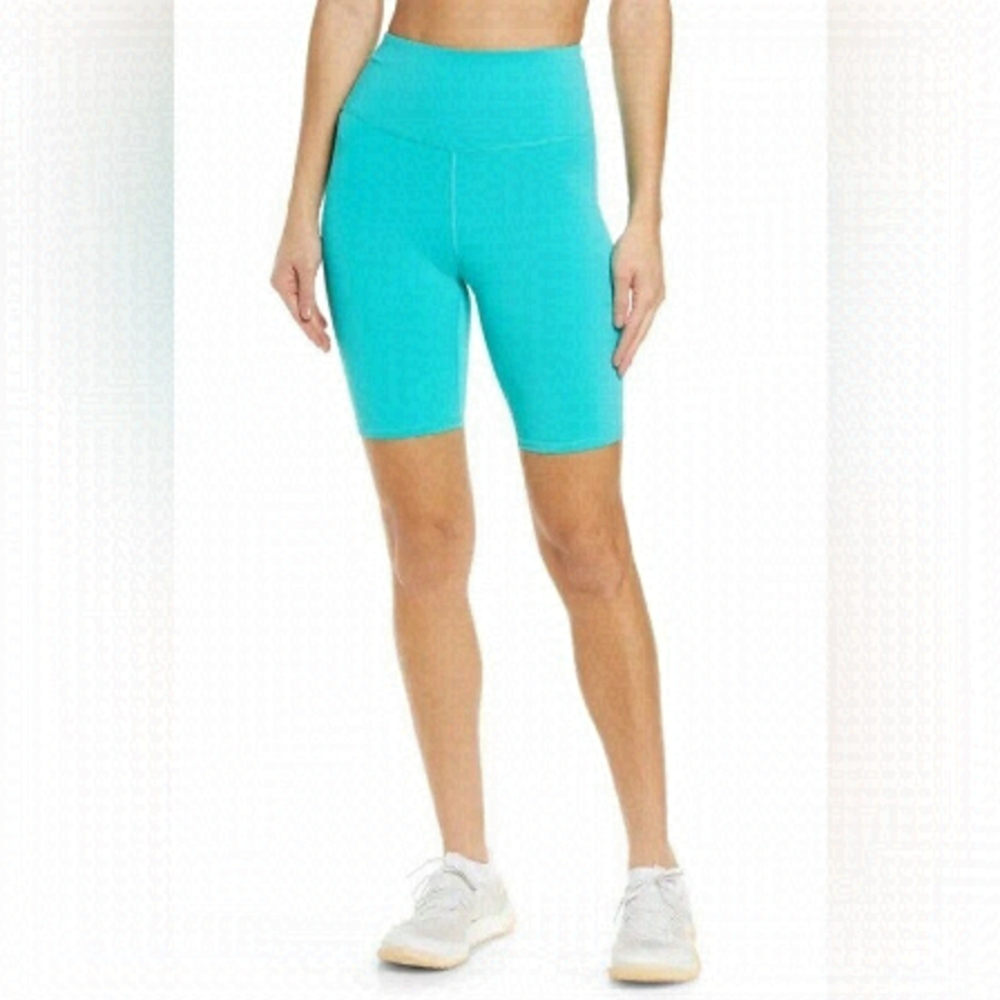 IVL Collective Womens Teal Green Athletic Bike Shorts Size 6 NEW Sporty Casual